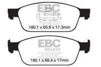 Plaquettes de frein avant EBC 12+ Ford Focus 2.0 Turbo ST Yellowstuff