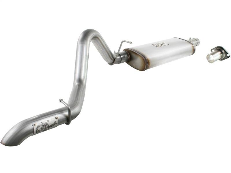 aFe MACHForce XP Exhausts Cat-Back SS-409 EXH Jeep Wrangler TJ 97-06 I6-4.0L HT - 2.5 In. | Too Fast Autoparts | Order Online