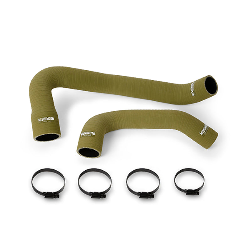 Mishimoto 97-06 Jeep Wrangler 6cyl Silicone Hose Kit Olive Drab