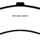 EBC 02 Cadillac Escalade 5.3 (PBR rear caliper) Greenstuff Rear Brake Pads