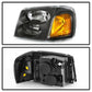 xTune 02-09 GMC Envoy OEM Style Headlights - Black (HD-JH-GEN02-AM-BK)
