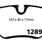EBC 99-02 BMW Z3 2.5 Yellowstuff Rear Brake Pads