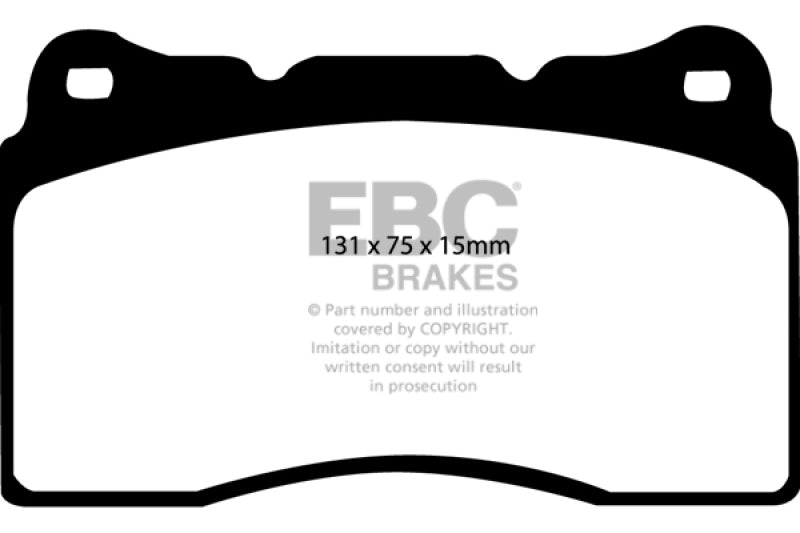 Plaquettes de frein avant EBC 17-21 Honda Civic Type-R (FK8) Bluestuff