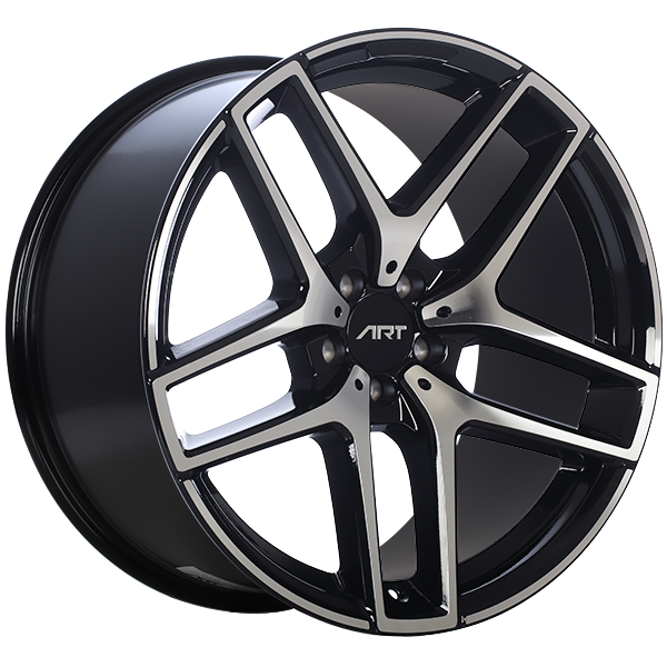 ART Replica 197 Gloss Black - Machined FaceR19721002 | Size: 21x11.0 | Bolt Pattern: 5x112 | Offset: 38 | Center Bore: 66.6