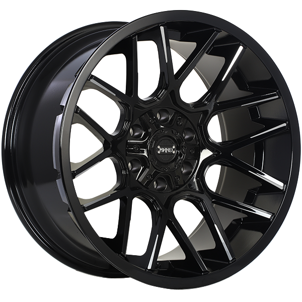 Ruffino HARD Tactical Gloss Black - Milled EdgeRUF4920001 | Size: 20x10.0 | Bolt Pattern: 6x135/6x139.7 | Offset: -12 | Center Bore: 87.1