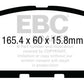 EBC 12-13 Infiniti JX35 3.5 Ultimax2 Front Brake Pads