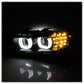 Spyder 09-12 BMW E90 3-Series 4DR Projector Headlights Halogen - LED - Black - PRO-YD-BMWE9009-BK