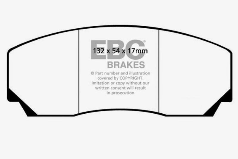 EBC 90-00 Aston Martin Vantage 5.3 (Twin Supercharged)(AP) Plaquettes de frein avant Bluestuff