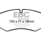 EBC 10-14 Land Rover LR4 5 Yellowstuff Front Brake Pads