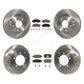 Transit Auto - Front Rear Disc Brake Rotors And Ceramic Pads Kit For Mitsubishi Lancer K8C-101017