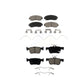 Front Rear Ceramic Brake Pads Kit For 2021-2022 Acura TLX KCX-100551