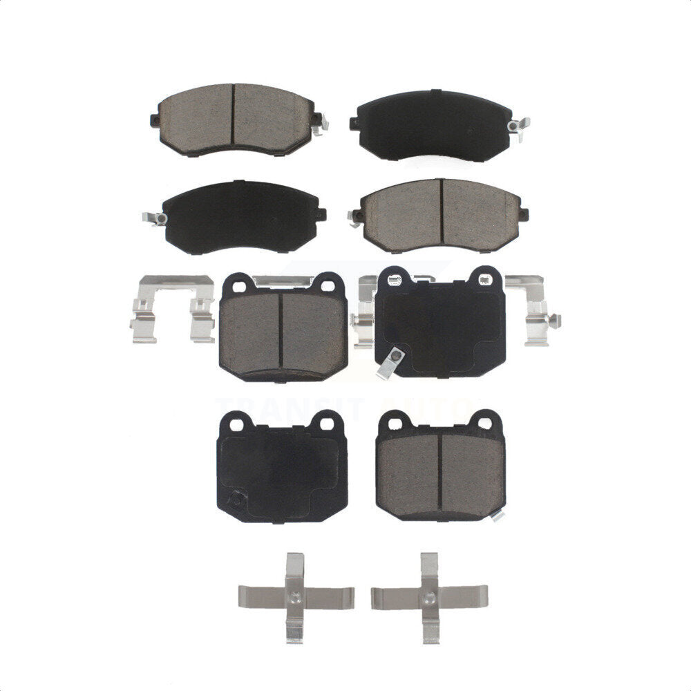 Front Rear Ceramic Brake Pads Kit For 2017 Subaru BRZ Limited Premium Without Brembo Brakes KCX-100554