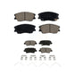 Front Rear Ceramic Brake Pads Kit For 2020-2022 Kia Soul Turbocharged KCX-100560