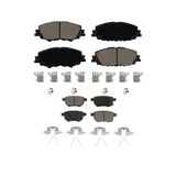Front Rear Ceramic Brake Pads Kit For Toyota Corolla Prius Prime KCX-100561