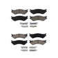 Front Rear Ceramic Brake Pads Kit For 2004 Ford F-150 Heritage With 8 Lug Wheels KCX-100566