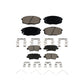 Front Rear Ceramic Brake Pads Kit For 2019 Kia Soul Naturally Aspirated KCX-100572