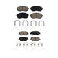 Front Rear Ceramic Brake Pads Kit For 2019-2019 Kia Soul EV KCX-100573
