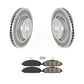 Transit Auto - Front Coated Disc Brake Rotors And Ceramic Pads Kit For Ford Mustang KGA-100027
