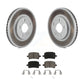Transit Auto - Front Coated Disc Brake Rotors And Ceramic Pads Kit For Chevrolet HHR KGC-100191