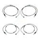 Mpulse Front Rear Disc Brake Pads Wear Sensor (4 Pack) For 2012 BMW 750i GAS engine KSE-100445