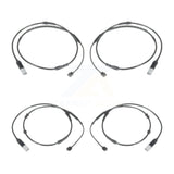 Mpulse Front Rear Disc Brake Pads Wear Sensor (4 Pack) For 2012 BMW 750i GAS engine KSE-100445
