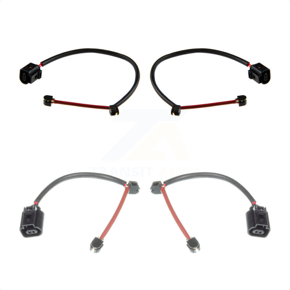 Mpulse Front Rear Disc Brake Pads Wear Sensor (4 Pack) For 2008-2009 Porsche Cayenne w Red Calipers KSE-100446