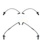 Mpulse Front Rear Disc Brake Pads Wear Sensor (4 Pack) For 2013 Audi S8 4.0L w 330mm x 22mm Overal Height Rotors KSE-100450