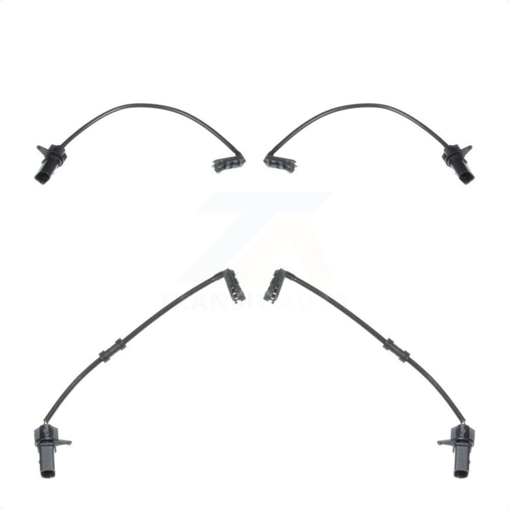Mpulse Front Rear Disc Brake Pads Wear Sensor (4 Pack) For 2013 Audi S8 4.0L w 330mm x 22mm Overal Height Rotors KSE-100450