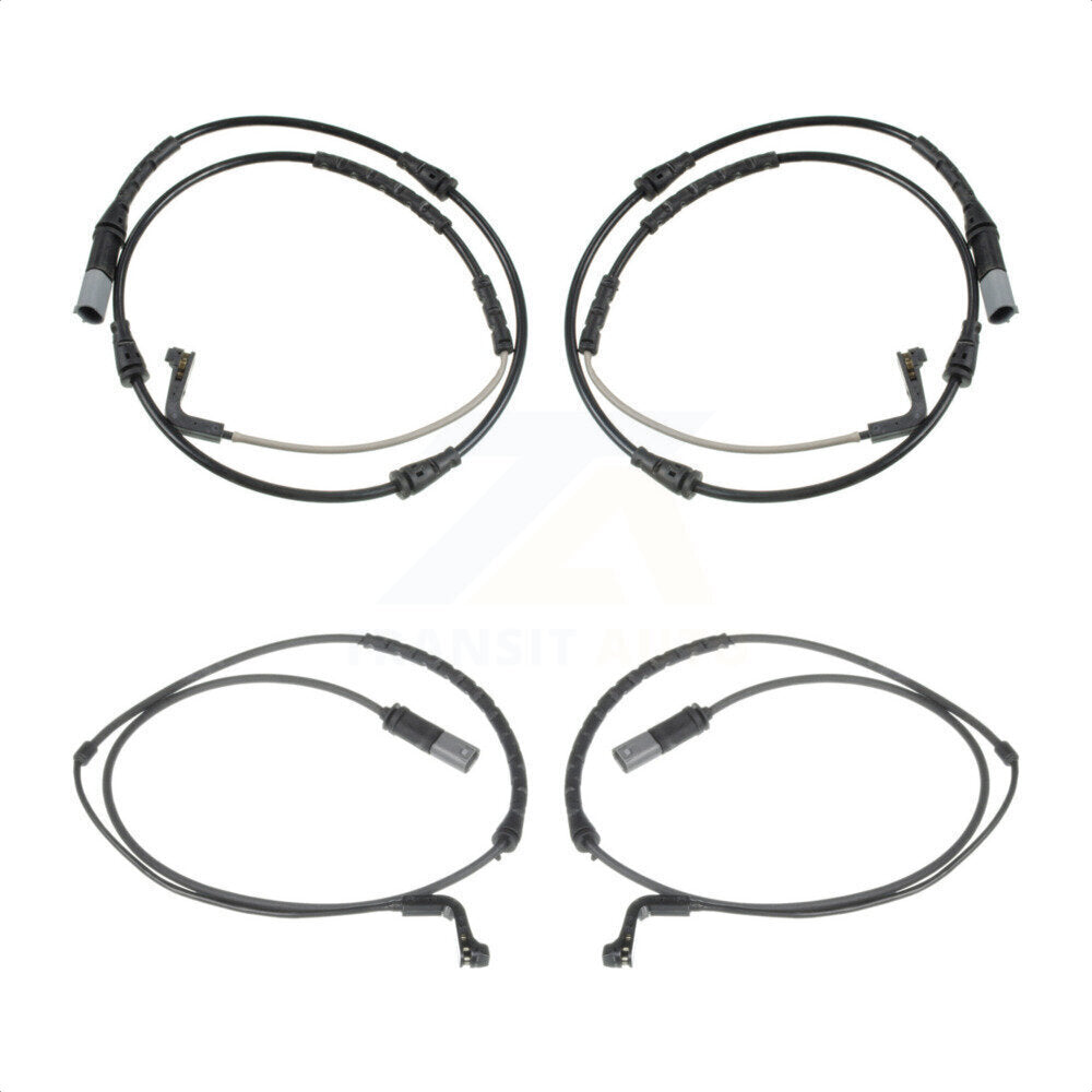Mpulse Front Rear Disc Brake Pads Wear Sensor (4 Pack) For 2010 BMW X6 M with 4.4L KSE-100452