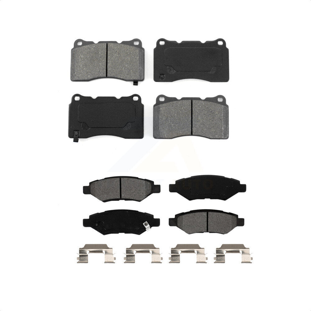 Front Rear Semi-Metallic Brake Pads Kit For Cadillac CTS With Brembo Calipers KSM-100558