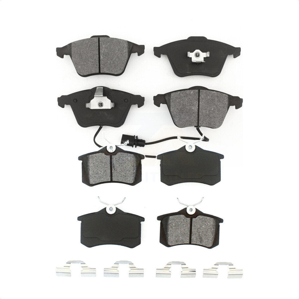 Front Rear Semi-Metallic Brake Pads Kit For 2004 Audi A6 Quattro With 321mm Diameter Rotor KSM-100561