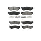 Front Rear Semi-Metallic Brake Pads Kit For 2004 Ford F-150 Heritage With 8 Lug Wheels KSM-100571