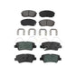 Front Rear Semi-Metallic Brake Pads Kit For 2019-2019 Kia Soul EV KSM-100574