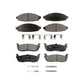 Front Rear Ceramic Brake Pads Kit For 2003-2010 Lincoln Town Car Limousine KTC-100488