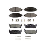 Front Rear Ceramic Brake Pads Kit For 2003-2010 Lincoln Town Car Limousine KTC-100488