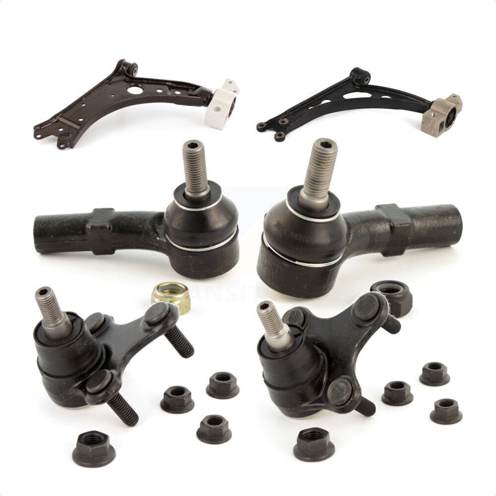 Front Suspension Control Arm With Tie Rod End And Ball Joint Kit (6Pc) For Audi A3 Quattro Without Sport KTR-104569