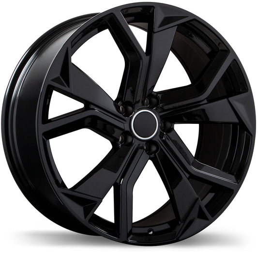 Replika Gloss Black R252 18x8.0 5x112mm +39 66.5mm BLK
