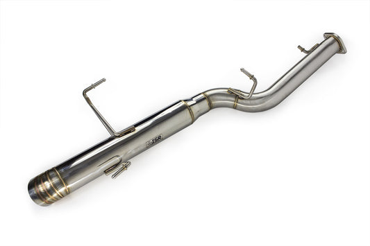 ISR Performance Series II – EP Single Tip Blast Pipe Exhaust System -Resonated- Nissan 240sx 95-98 (S14)