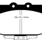 EBC 86-89 Mazda RX7 2.4 (1.3 Rotary)(Vented Rear Rotors) Yellowstuff Front Brake Pads