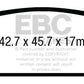 EBC 15+ Cadillac Escalade 6.2 2WD Greenstuff Rear Brake Pads