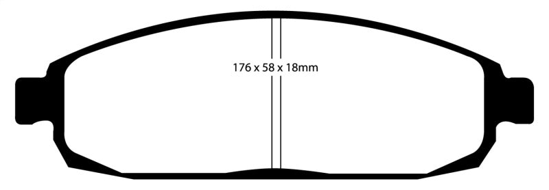 EBC 05-10 Jeep Commander 3.7 Greenstuff Front Brake Pads