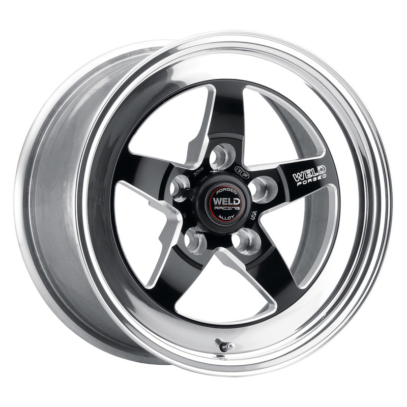 Weld S71 15x11.33 / 5x4.75 BP / 7.5in. BS Black Wheel (Low Pad) - Non-Beadlock