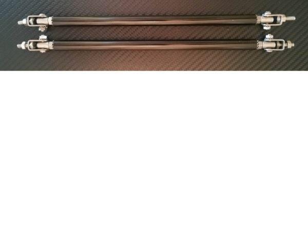 Adjustable Splitter Rods (8-10 inch) Black | Too Fast Autoparts | Order Online