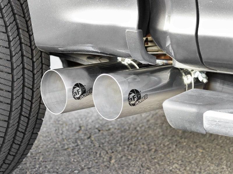 aFe Rebel 3in 409 SS Cat-Back Exhaust 2021 Ford F-150 V6 2.7L/3.5L (tt)/V8 5.0L w/ Polished Tips | Too Fast Autoparts | Order Online