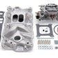 Edelbrock Manifold And Carb Kit Performer Eps Small Block Chevrolet 1957-1986 Natural Finish