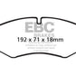 EBC 10-14 Land Rover LR4 5 Yellowstuff Front Brake Pads