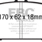 EBC 06-07 Infiniti QX56 5.6 (Akebono) Yellowstuff Front Brake Pads