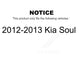 Transit Auto - Front Wheel Bearing With Coated Disc Brake Rotors And Ceramic Pads Kit For 2012-2013 Kia Soul KBB-118307