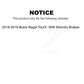 Front Rear Ceramic Brake Pads Kit For 2018-2019 Buick Regal TourX With Brembo Brakes KCX-100570
