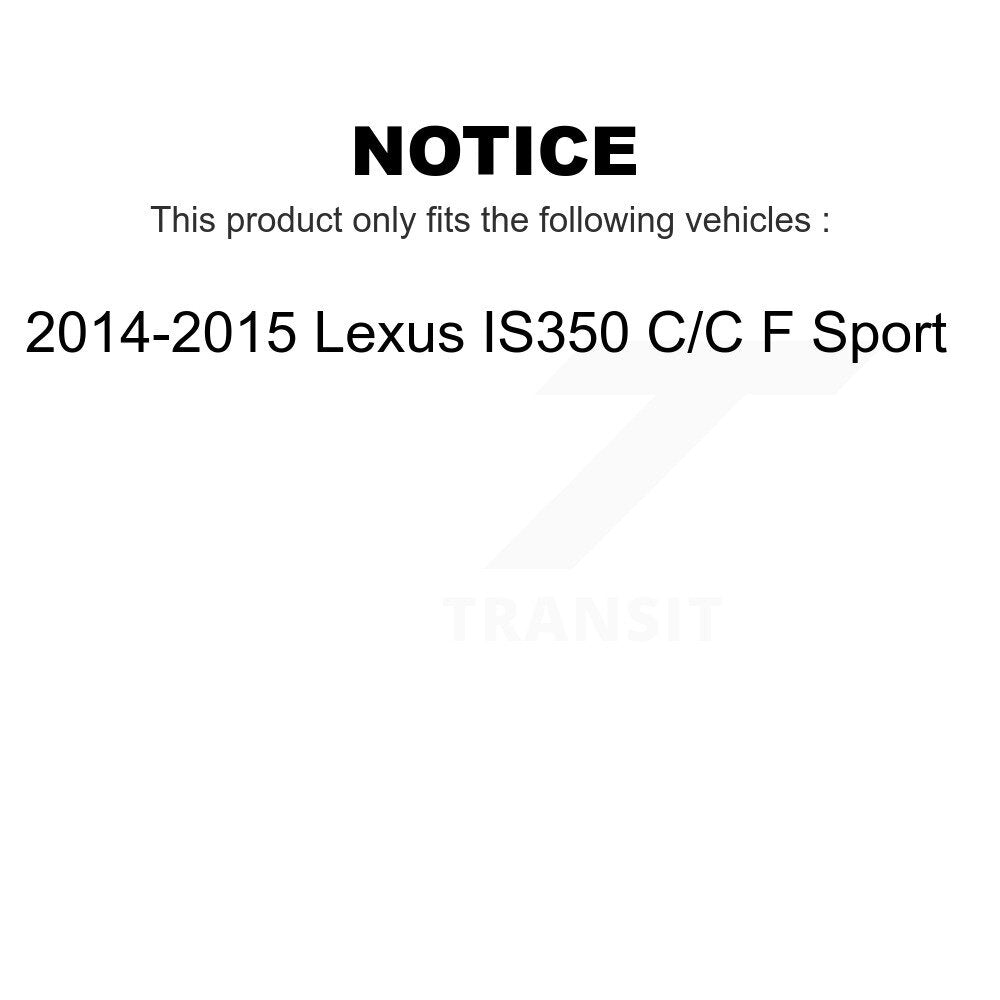 Air And Cabin Filters Kit For 2014-2015 Lexus IS350 C F Sport KFL-100965